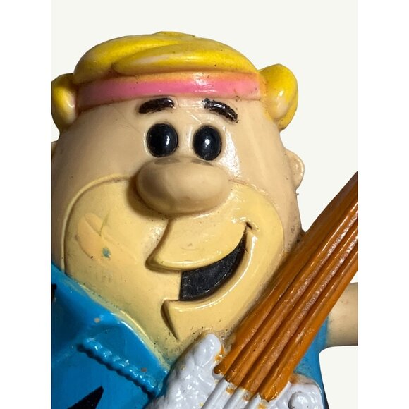 Flintstone Barney Rubble Figurine With Guitar 1991Hanna Barbera - Picture 2 of 10